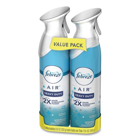 Febreze AIR, Crisp Clean, 8.8 oz Aerosol Spray, PK2, 2PK 97806